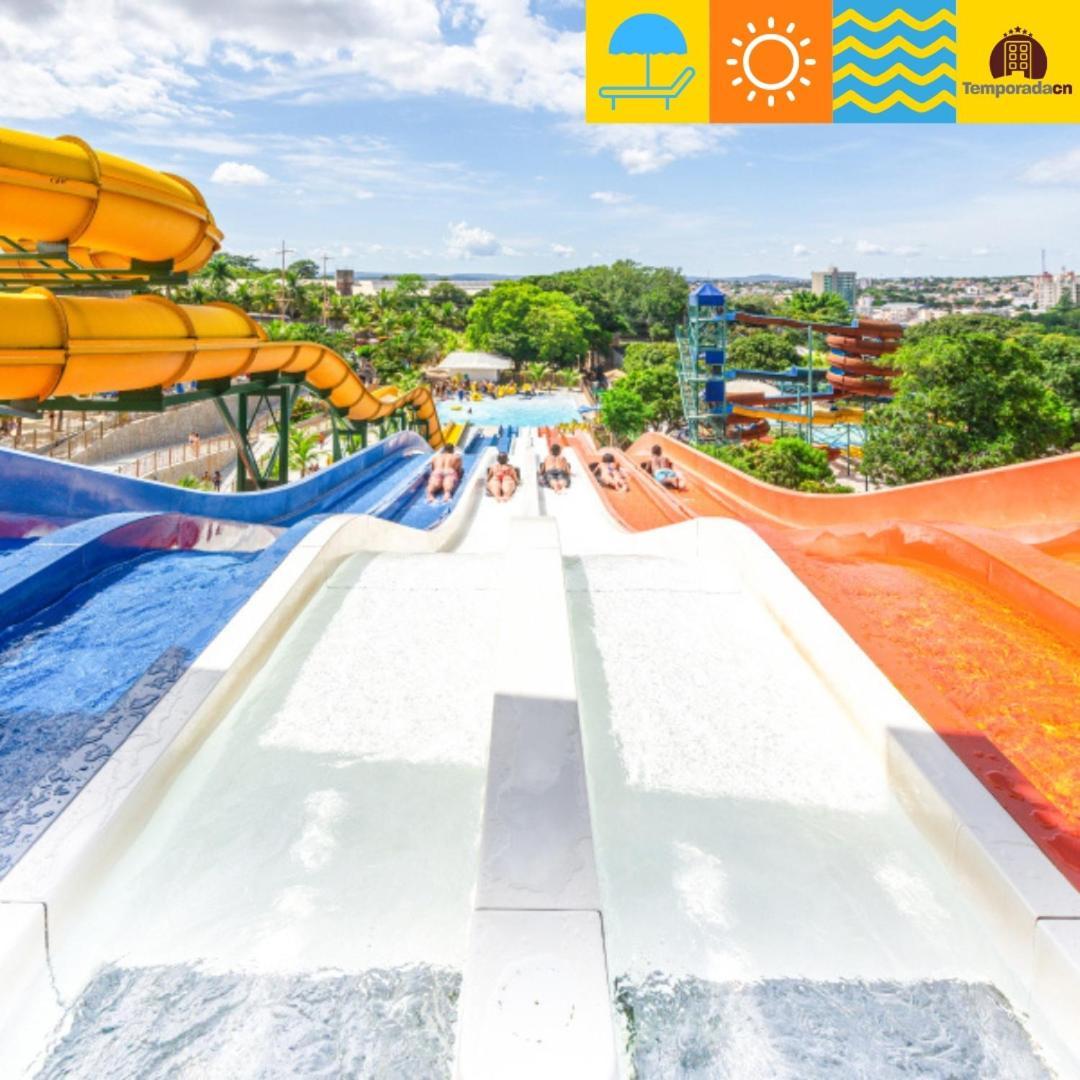 אפרטהוטל קאלדס נובאס Piazza Com Acesso Ao Acqua Park מראה חיצוני תמונה