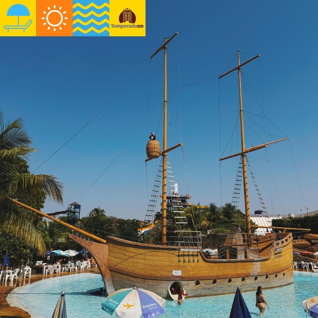 אפרטהוטל קאלדס נובאס Piazza Com Acesso Ao Acqua Park מראה חיצוני תמונה