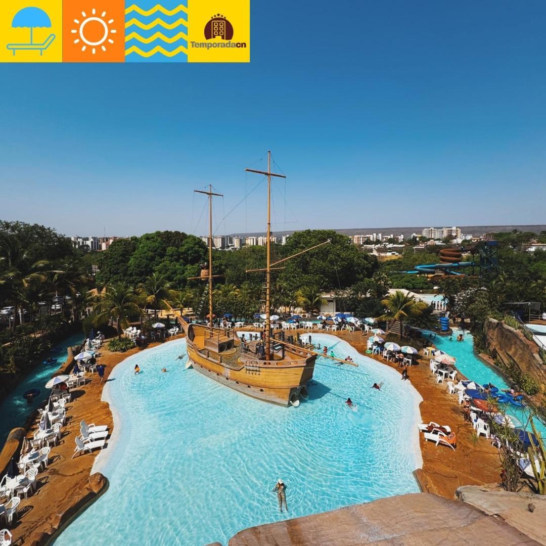 אפרטהוטל קאלדס נובאס Piazza Com Acesso Ao Acqua Park מראה חיצוני תמונה